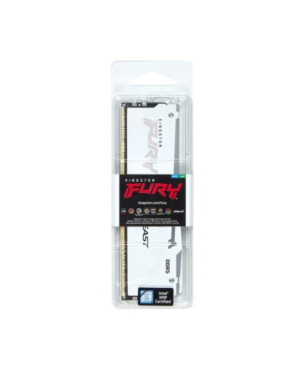 Kingston FURY Beast RGB 16GB 6000MT/s CL30 DDR5 White EXPO KF560C30BWEA-16