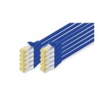 Digitus S/FTP RJ45 Cat.6a LSZH Snagless 0.25m Blue 10pcs DK-1644-A-0025-B-10 - Image 2