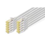 Digitus S/FTP RJ45 Cat.6a LSZH Snagless 1m Grey 10pcs DK-1644-A-010-10 - Image 2