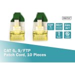 Digitus S/FTP RJ45 Cat.6a LSZH Snagless 1m Green 10pcs DK-1644-A-010-G-10 - Image 4