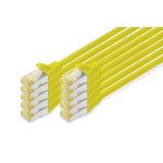 Digitus S/FTP RJ45 Cat.6a LSZH Snagless 1m Yellow 10pcs DK-1644-A-010-Y-10 - Image 2