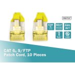 Digitus S/FTP RJ45 Cat.6a LSZH Snagless 2m Yellow 10pcs DK-1644-A-020-Y-10 - Image 4