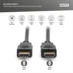 Digitus (Ethernet) HDMI -A Male/Male Cable 3m Black AK-330114-030-S - Image 3