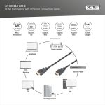 Digitus (Ethernet) HDMI -A Male/Male Cable 3m Black AK-330114-030-S - Image 4