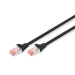 Digitus S/FTP RJ45 Cat.6a LSZH Snagless 0.25 m Black DK-1644-0025/BL