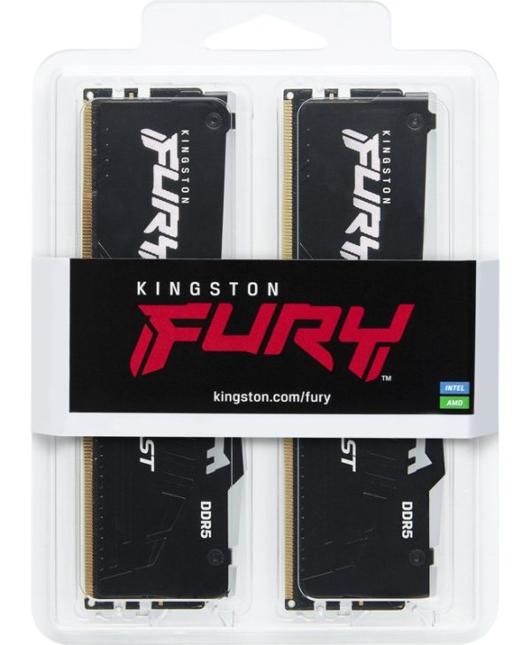 Kingston FURY Beast RGB 32GB (2 x 16GB) 6000MT/s CL36 DDR5 Black EXPO KF560C36BBE2AK2-32