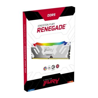 Kingston FURY Renegade RGB 48GB (2 x 24GB) 8400MT/s CL40 DDR5 CUDIMM White-Silver KF584CU40RWAK2-48