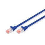 Digitus S/FTP RJ45 Cat.6a LSZH Snagless 0.25 m Blue  DK-1644-0025/B