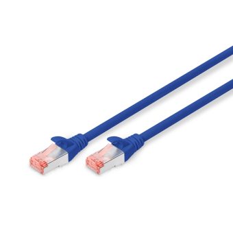 Digitus S/FTP RJ45 Cat.6a LSZH Snagless 0.25 m Blue  DK-1644-0025/B