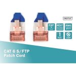 Digitus S/FTP RJ45 Cat.6a LSZH Snagless 0.25 m Blue  DK-1644-0025/B - Image 3