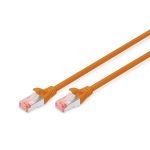 Digitus S/FTP RJ45 Cat.6a LSZH Snagless 0.5 m Orange  DK-1644-005/OR