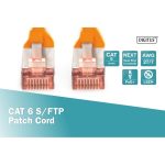 Digitus S/FTP RJ45 Cat.6a LSZH Snagless 0.5 m Orange  DK-1644-005/OR - Image 3