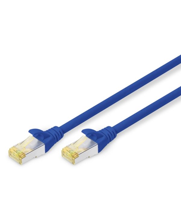 Digitus S/FTP RJ45 Cat.6a LSZH Snagless 0.25 m Blue  DK-1644-A-0025/B