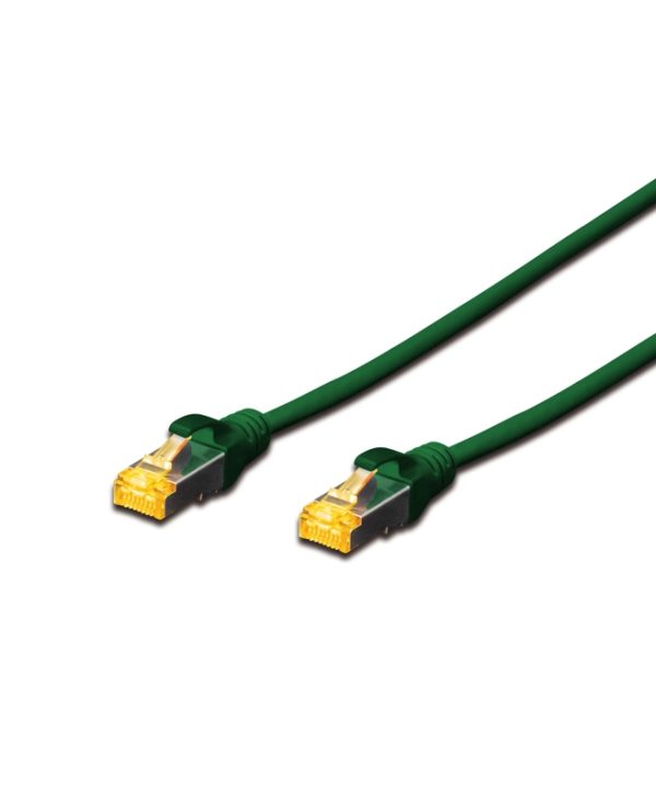 Digitus S/FTP RJ45 Cat.6a LSZH Snagless 0.5 m Green  DK-1644-A-005/G