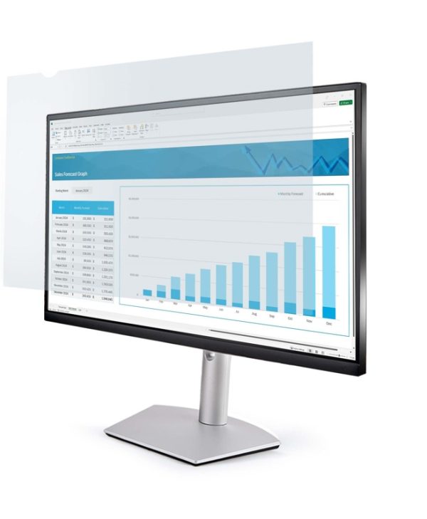 StarTech Monitor Privacy Screen for 24″ 16:9 Display – Anti-Blue Light Screen Filter - Dual Mounting Options 2469-ANTI-BLUE-LIGHT