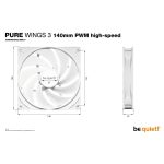 Be Quiet! Pure Wings 3 140mm PWM High-Speed White BL113 - Image 6