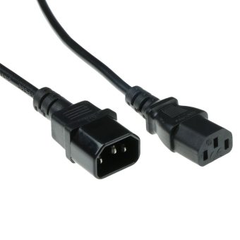 ACT Power Cable C13 Female - C14 Male 0.30 m Black AK5164