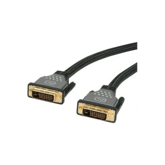 Roline Cable Dual Link DVI-D Male - DVI-D Male Black/Silver 1m Monitor 11.04.5860-25