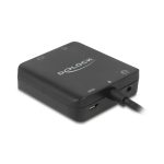 Delock Adapter HDMI Male To HDMI Female & Toslink Female S/PDIF & 3,5mm Stereo Jack Black 62784 - Image 2