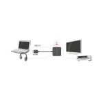 Delock Adapter HDMI Male To HDMI Female & Toslink Female S/PDIF & 3,5mm Stereo Jack Black 62784 - Image 4