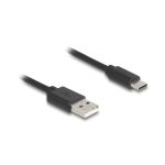 DELOCK USB Type-A Male - USB Type-C Male 0.45 m - 0.75 m Black 90368 - Image 2