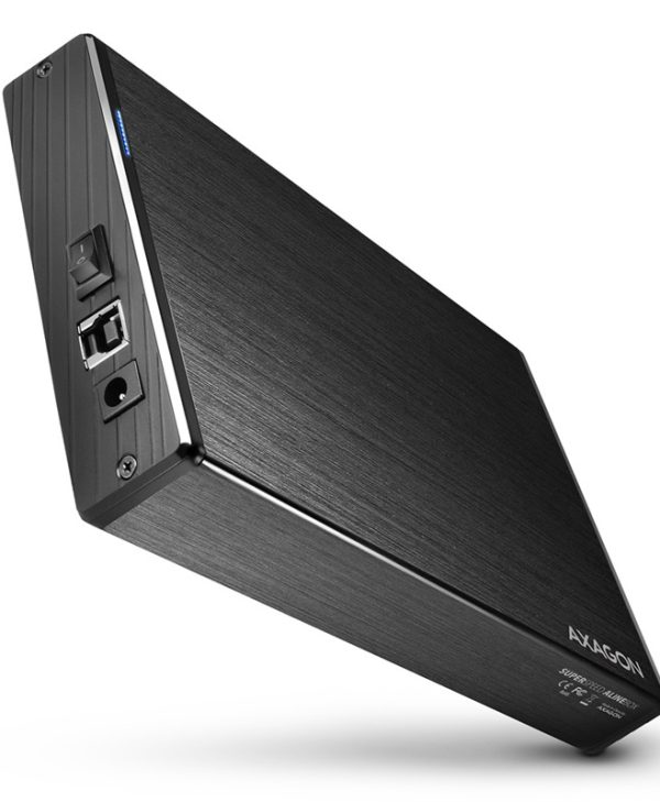 Axagon External 3.5  Enclosure  USB 3.2  SATA III  Aluminum/Black EE35-XA3