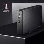 Axagon External 3.5  Enclosure  USB 3.2  SATA III  Aluminum/Black EE35-XA3 - Image 3