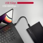 Axagon External 3.5  Enclosure  USB 3.2 Type-C SATA III Black EE35-GTR - Image 6