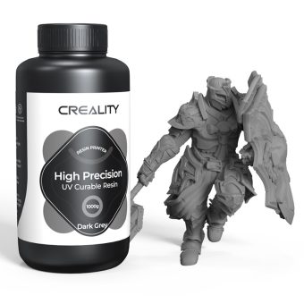 Creality LCD 8K High Precision UV Curable Resin Dark Plastic Bottle Grey 1Kg 3302190004