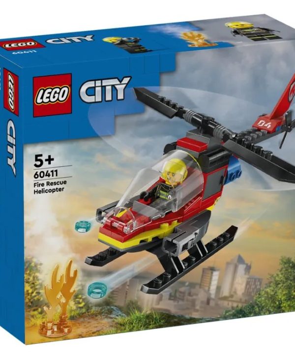 Lego City: Fire Rescue Helicopter Building Set 60411