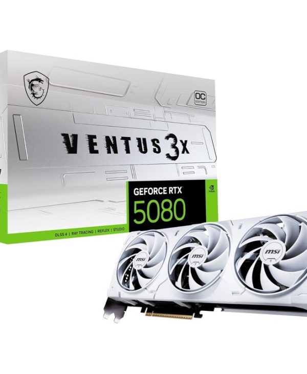MSI GeForce RTX 5080 Ventus 3X OC 16GB GDDR7 White V531-062R