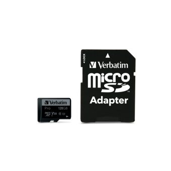 Verbatim Pro Micro SDXC 128GB Card Class 10 44020