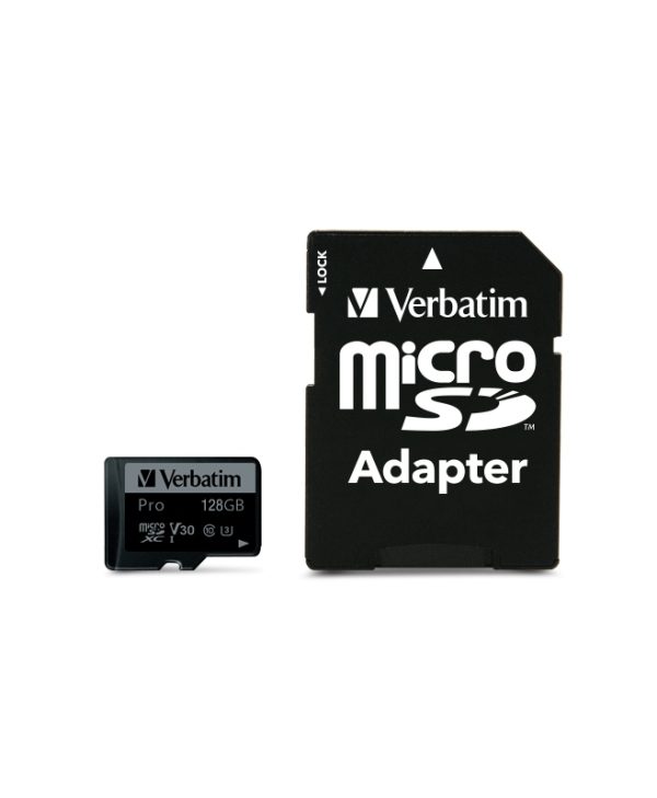 Verbatim Pro Micro SDXC 128GB Card Class 10 44020
