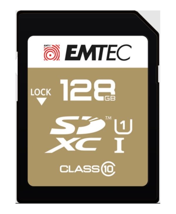 EMTEC 128GB SDHC UHS-I U1 EliteGold ECMSD128GXC10SP