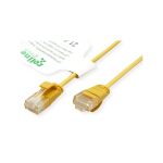 Roline UTP Cat.6a LSZH Snagless Cable 0.30 m Yellow 21.44.3921-100 - Image 2