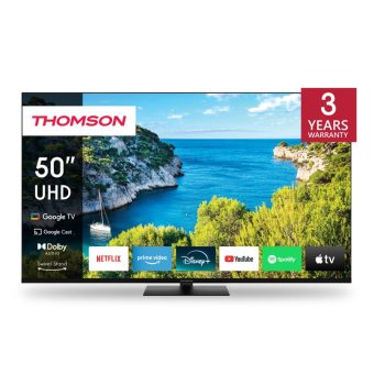 TV Thomson UG5 Series 50" Google Smart TV UHD DLED Black 50UG5C14