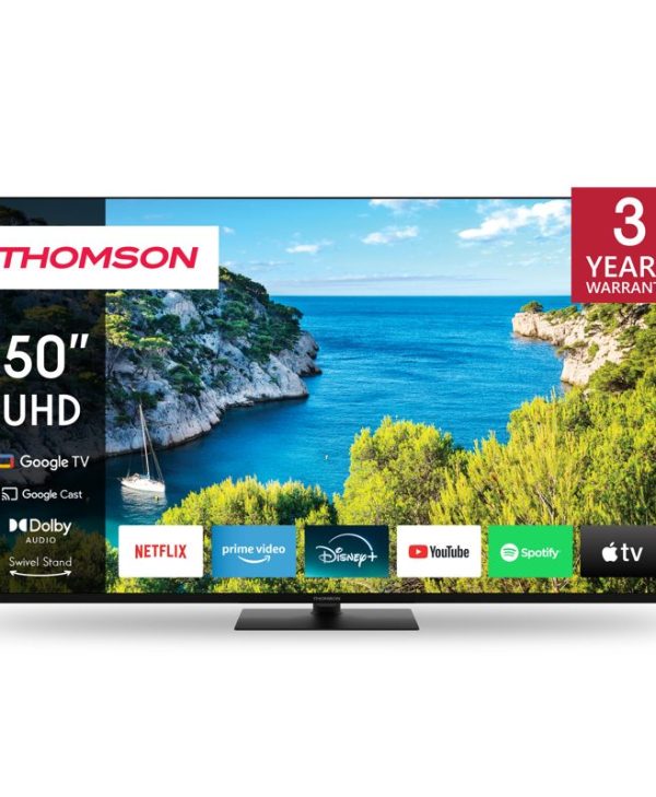 TV Thomson UG5 Series 50" Google Smart TV UHD DLED Black 50UG5C14