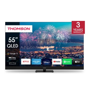 TV Thomson QG6 Plus Series 55" Google Smart TV UHD QLED Black 55QG6C14