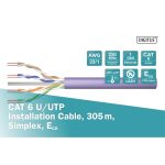 Digitus U/UTP Cat.6 LSOH-Eca Installation Cable Simplex 350m Violet DK-1613-VH-305 - Image 5
