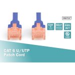 Digitus U/UTP Cat.6 LSOH-LSZH Patch Cord 0.50m Blue DK-1617-005/B - Image 2