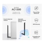 Mercusys AC1300 USB Wi-Fi Adapter Dual Band Black MA30H - Image 2
