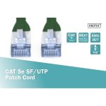 DIGITUS SF/UTP Cat.5e PVC Patch Cord RJ45  0.50m Green  DK-1531-005/G - Image 2