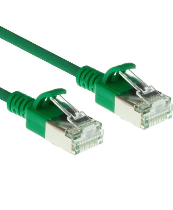 ACT U/FTP Cat.6a LSZH Snagless Slim Cable 7 m Green DC7707