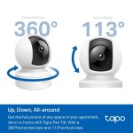 TP-Link Pan/Tilt Home Security Wi-Fi Camera White Tapo C202 - Image 5