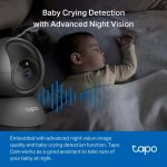 TP-Link Pan/Tilt Home Security Wi-Fi Camera Black Tapo C201 - Image 5