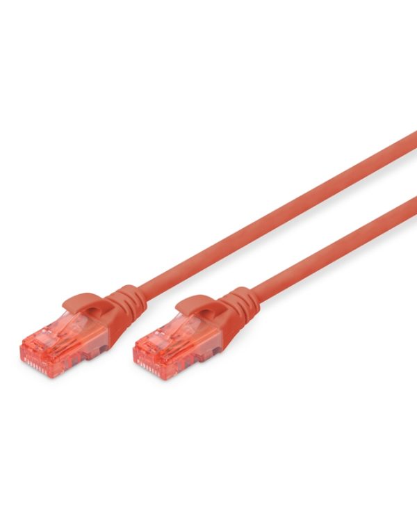DIGITUS U/UTP Cat.6 LSOH-LSZH Patch Cord 2xRJ45 3.0m Red DK-1617-030/R