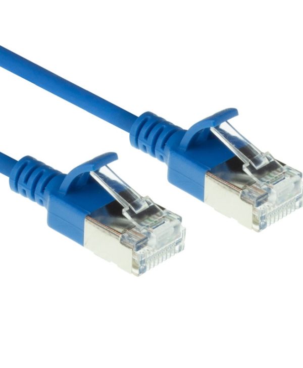 ACT U/FTP Cat.6a LSZH Snagless Slim Cable 2 m Blue DC7602