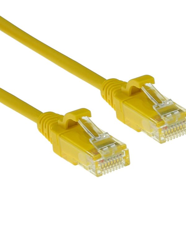 ACT U/UTP Cat.6 LSZH Snagless Slim Cable 5 m Yellow DC9805