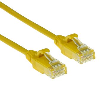 ACT U/UTP Cat.6 LSZH Snagless Slim Cable 2 m Yellow DC9802