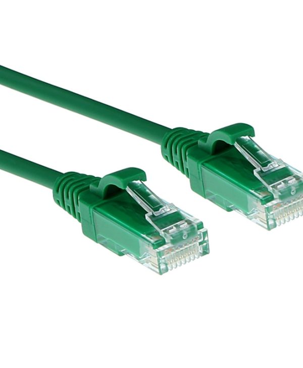 ACT U/UTP Cat.6 LSZH Snagless Slim Cable 5 m Green DC9705